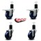 Service Caster 3.5'' Solid Poly Swivel 1-3/4'' Expanding Stem Caster Set 2 Total Lock Brakes, 4PK SCC-EXTTL20S3514-SPUS-2-S-2-134 - alternate 3